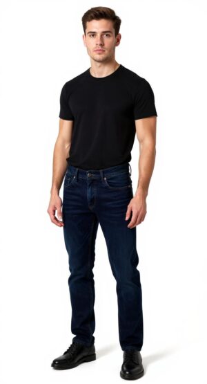 Slim Fit Koyu Lacivert Kot Pantolon