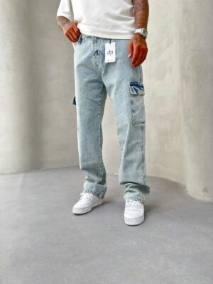 Buz Mavisi Baggy Pantolon