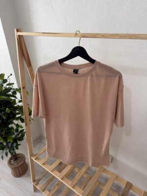 Bej Oversize Tişört