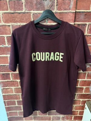 🦅 Courage Kartal Baskılı Bordo Tişört