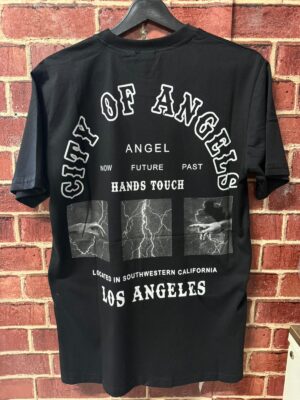 Alternative view of City of Angels Los Angeles Oversize Tişört – Siyah